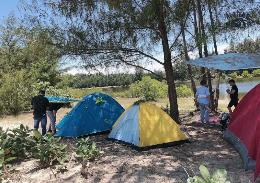 Địa điểm cắm trại ở Hồ Tràm